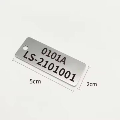 Custom Laser Engraved Stainless Steel Barcode Tags