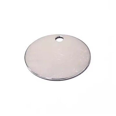 Blank Round Metal Tags for Engraving and Industrial Identification