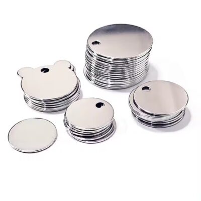 Blank Round Metal Tags for Engraving and Industrial Identification