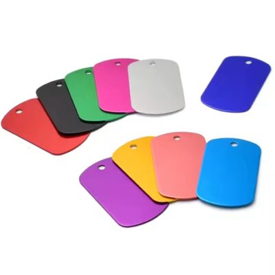 Factory Direct Blank Anodized Aluminum Dog Tags