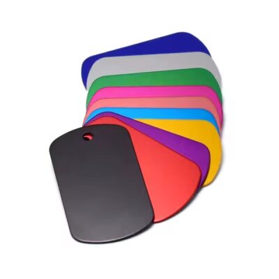 Factory Direct Blank Anodized Aluminum Dog Tags
