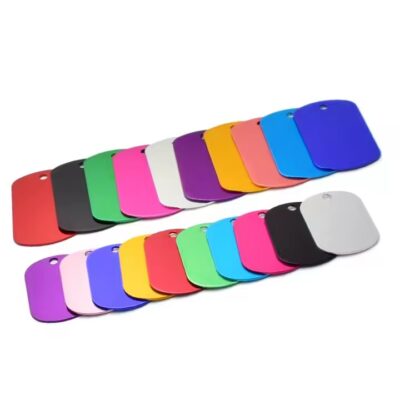 Factory Direct Blank Anodized Aluminum Dog Tags