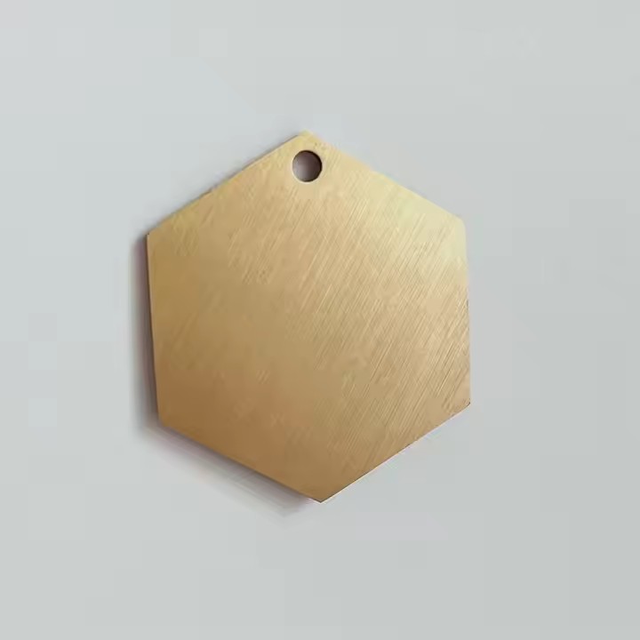 Custom Precision Engraved Brass Tags with Mounting Holes