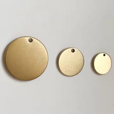 Custom Precision Engraved Brass Tags with Mounting Holes