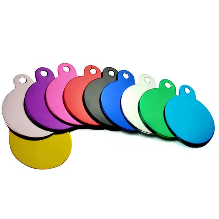 Bulk 10-Color Anodized Aluminum Pet Tags
