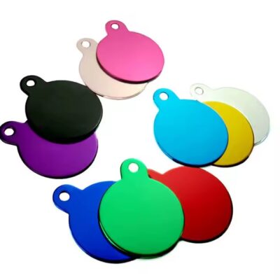 Bulk 10-Color Anodized Aluminum Pet Tags
