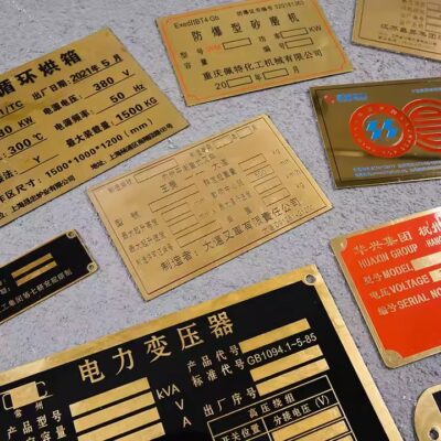 Custom Aluminum Industrial Test Metal Tags for Equipment Identification