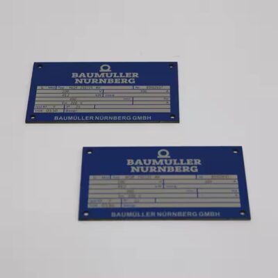 Custom Engraved Aluminum Industrial Tags for Equipment Identification