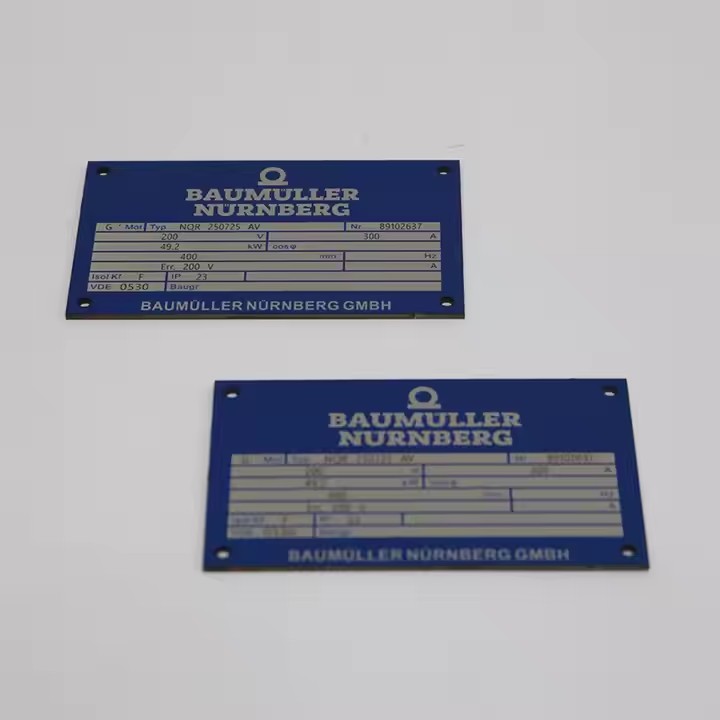 Custom Engraved Aluminum Industrial Tags for Equipment Identification