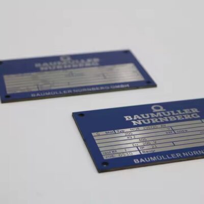 Custom Engraved Aluminum Industrial Tags for Equipment Identification