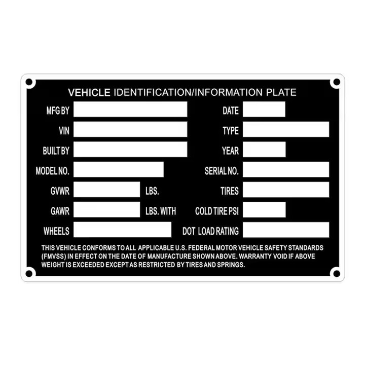 Professional Custom Metal Electrical Panel Label