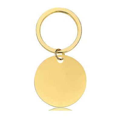 Custom Logo Round Anodized Aluminum ID Tags