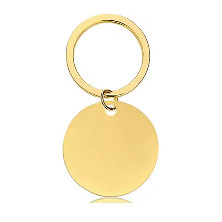 Custom Logo Round Anodized Aluminum ID Tags