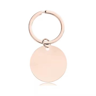 Custom Logo Round Anodized Aluminum ID Tags