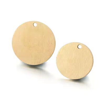 Custom Shaped Metal Tags with Pre-Drilled Mounting Holes
