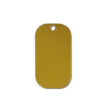 Custom Shaped Metal Tags with Pre-Drilled Mounting Holes