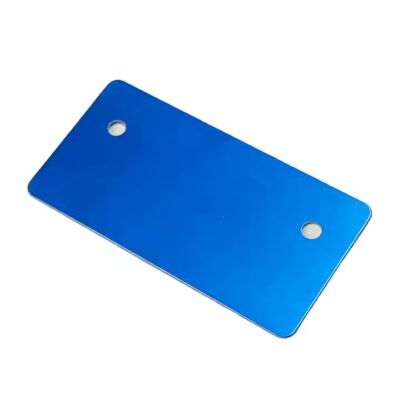 Custom Shaped Metal Tags with Pre-Drilled Mounting Holes