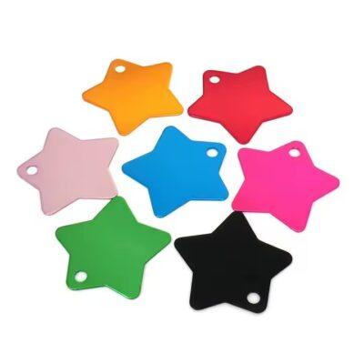 Various Custom Shaped Anodized Aluminum Pet ID Tags
