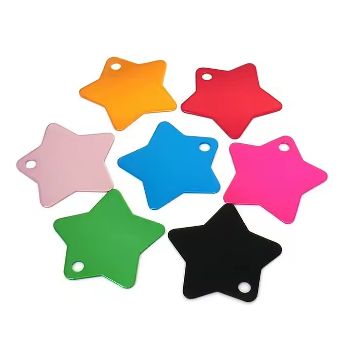 Various Custom Shaped Anodized Aluminum Pet ID Tags