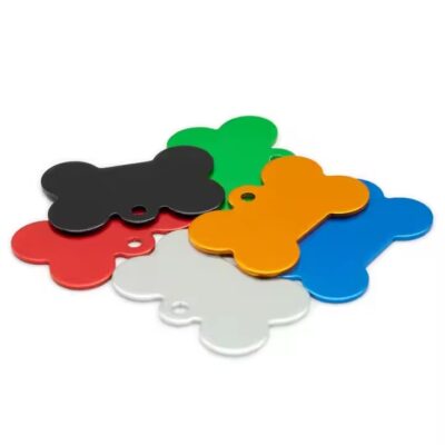Various Custom Shaped Anodized Aluminum Pet ID Tags