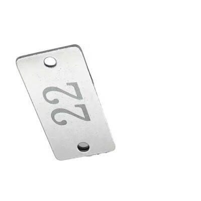 Stainless Steel Valve Tag with Custom Engraving