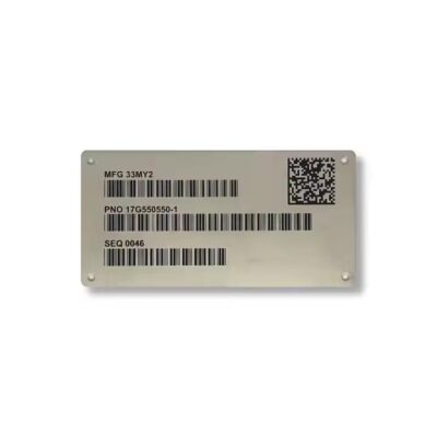 Stainless Steel Valve Tag with Custom Engraving