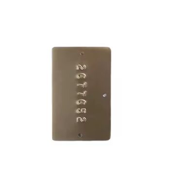 Stainless Steel Valve Tag with Custom Engraving