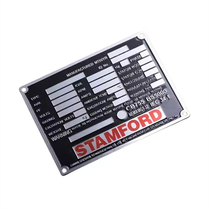 Custom Heavy-Duty Etched Metal Tags for Equipment Labeling