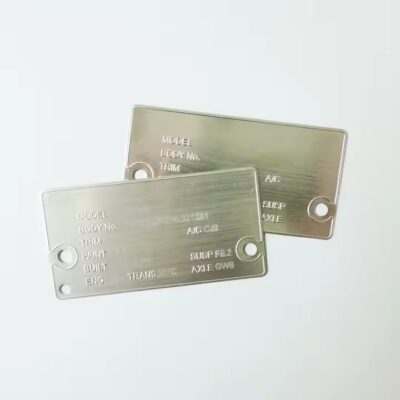 Custom Heavy-Duty Etched Metal Tags for Equipment Labeling
