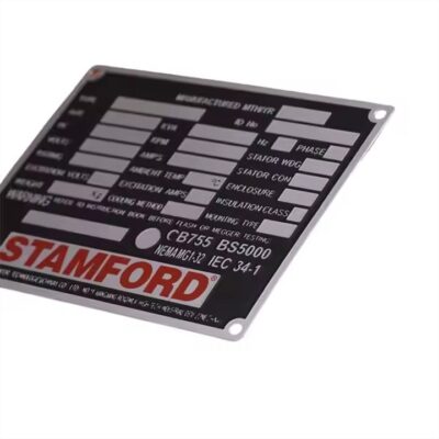Custom Heavy-Duty Etched Metal Tags for Equipment Labeling