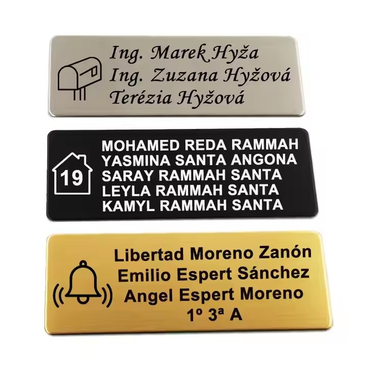 Premium custom metal ID tag with precision engraving