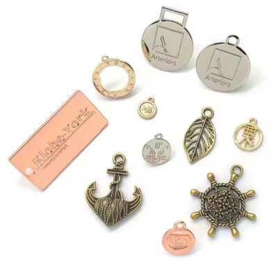 High-Quality Personalized Custom Shaped Metal Tags for Apparel