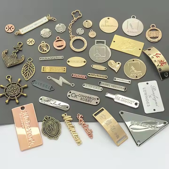 High-Quality Personalized Custom Shaped Metal Tags for Apparel