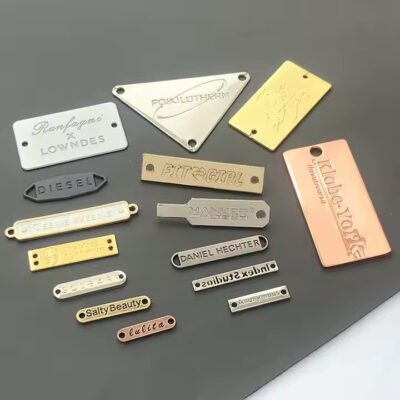 High-Quality Personalized Custom Shaped Metal Tags for Apparel