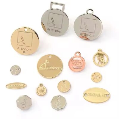 High-Quality Personalized Custom Shaped Metal Tags for Apparel