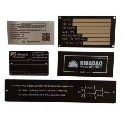 Custom Aluminum Machine Nameplates for Industrial Equipment