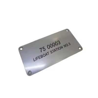 Custom laser engraved industrial identification metal tag