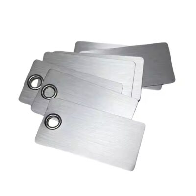 Custom Blank Anodized Aluminum Tags with Eyelets