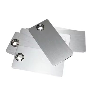Custom Blank Anodized Aluminum Tags with Eyelets
