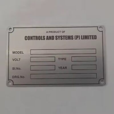 Custom Engraved Machine Asset Tags for Industrial Equipment