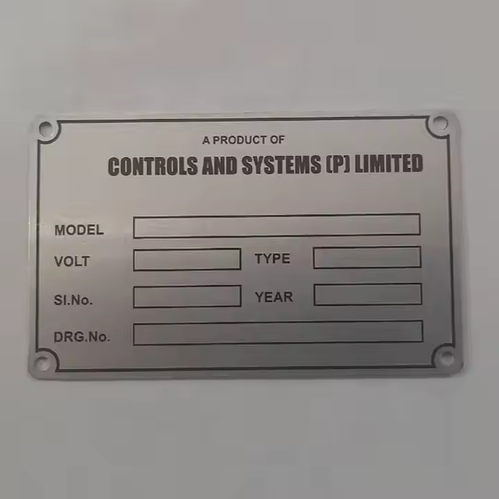 Custom Engraved Machine Asset Tags for Industrial Equipment