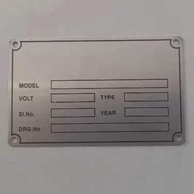 Custom Engraved Machine Asset Tags for Industrial Equipment