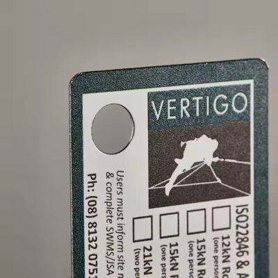 Custom Control Panel Service Metal Tags for Industrial Use
