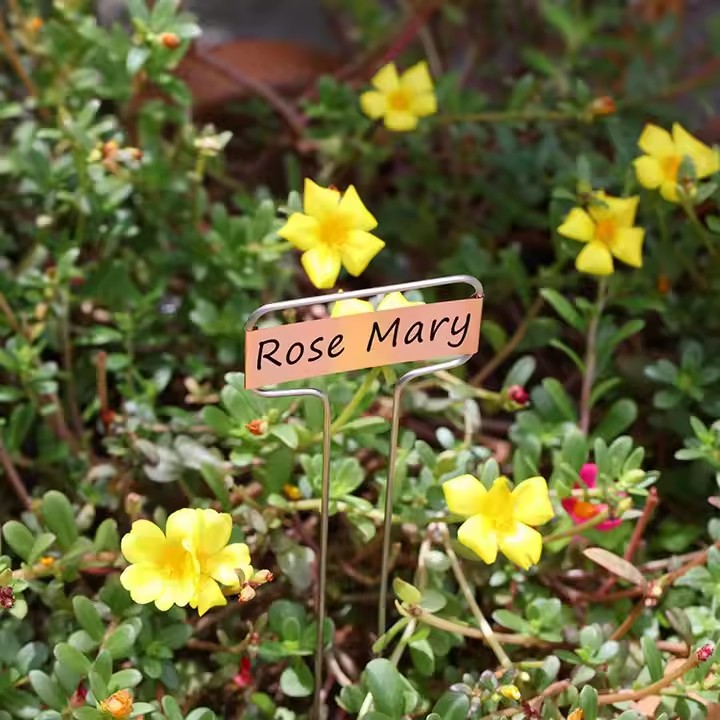 Garden Flower Metal Tree Tags and Plant Markers for Gardening