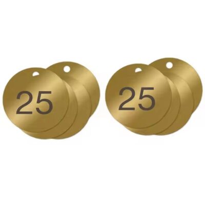 Industrial Custom Numbered Metal Tags for Equipment Identification