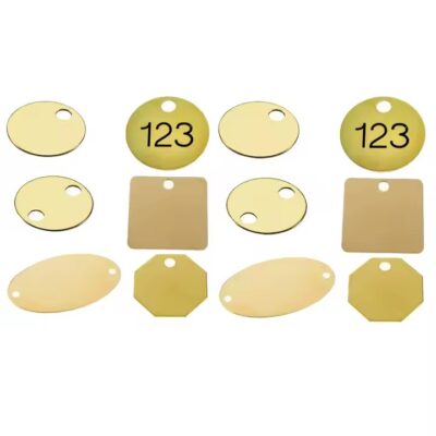 Industrial Custom Numbered Metal Tags for Equipment Identification