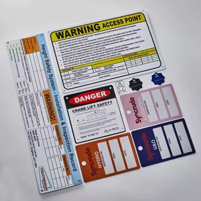 Custom Industrial Metal Tags with Engraved Identification


