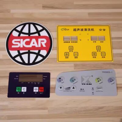 Custom Printed Anodized Aluminum Electrical Panel Label