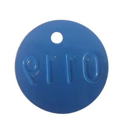 Custom Embossed Aluminum Serial Number Round Metal Tag