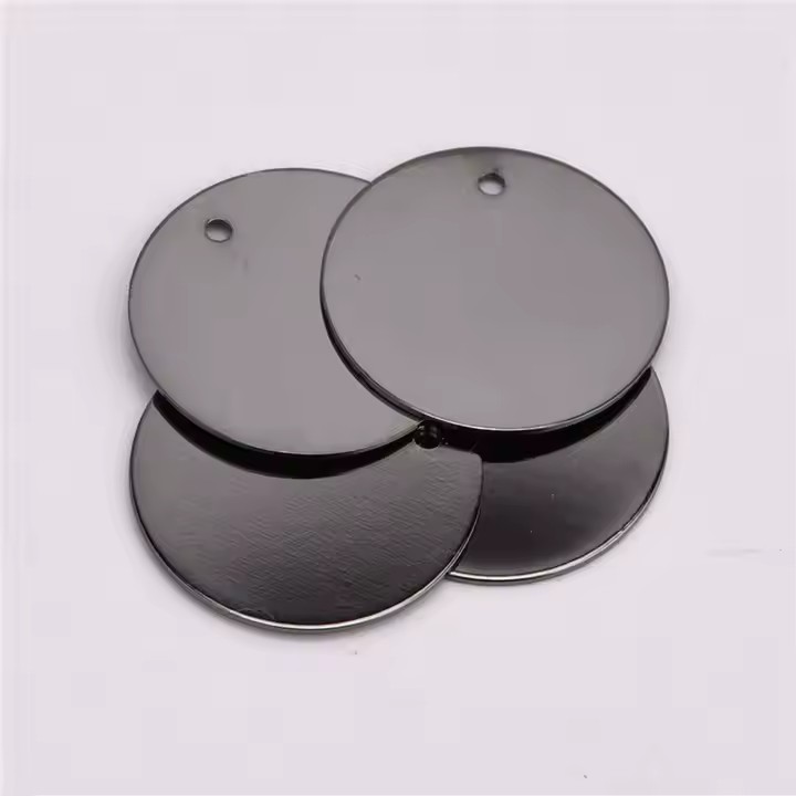 Custom Round Metal Tag in Various Sizes from 6mm to 35mm